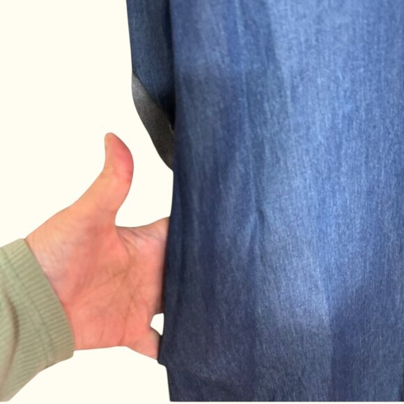 Carina Ricci Italy Womens Dress Size S Lightweight Denim Cotton Sequin Shopping - Picture 4 of 11